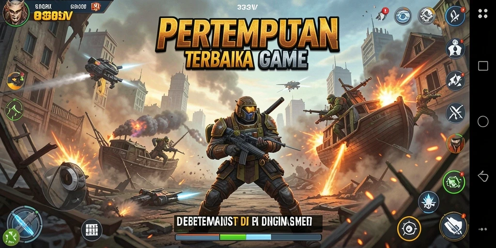 Tampilan gameplay mendebarkan dari 333V dengan aksi pertarungan yang intens.