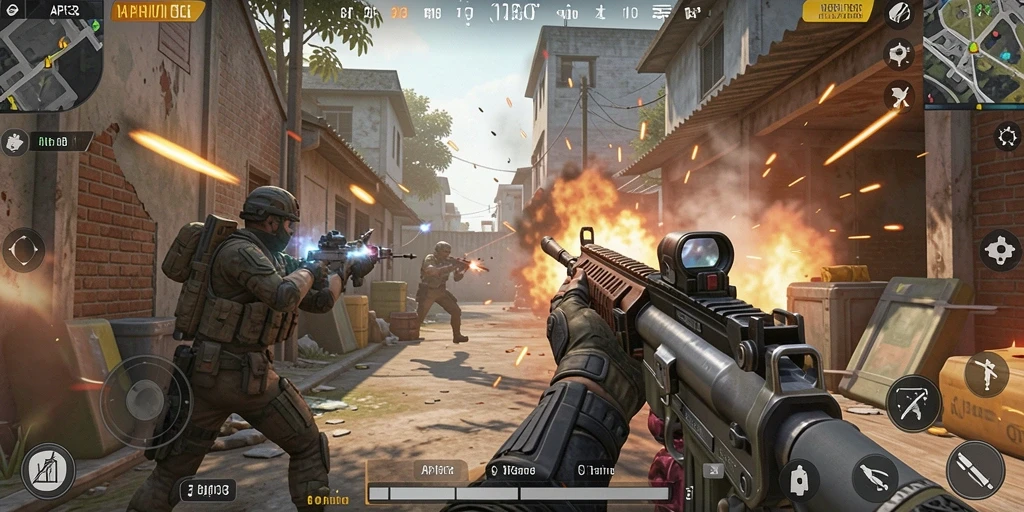 Tampilan gameplay yang intens dan menegangkan di API33.