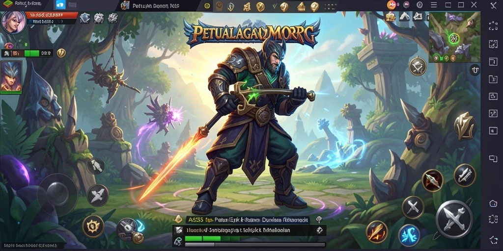 Tampilan gameplay ASG55 dengan aksi seru di dunia MMORPG.