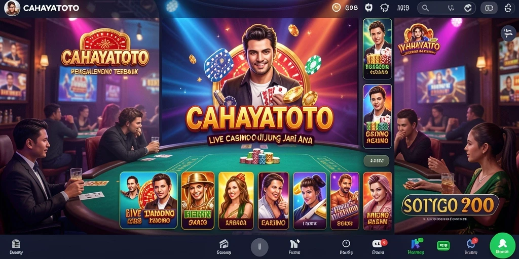 Tampilan gameplay Live Casino di CAHAYATOTO yang menarik.