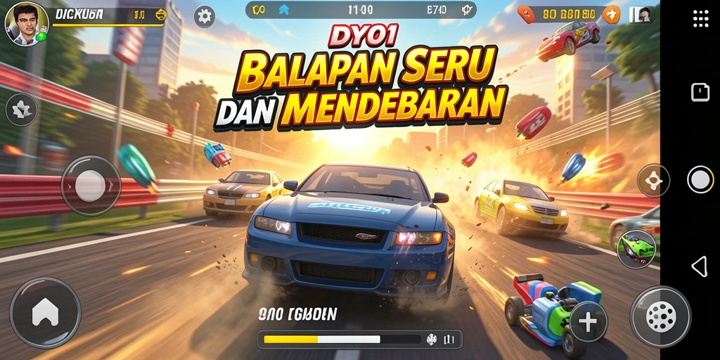 Beraksi dalam balapan seru dengan DY01 yang menegangkan.