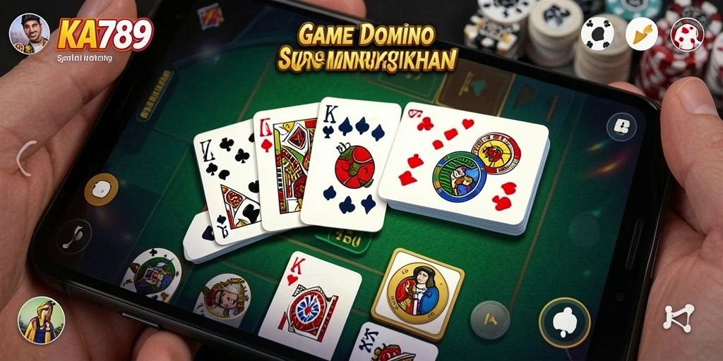 Tampilan gameplay seru di KA789 dengan domino yang memukau.