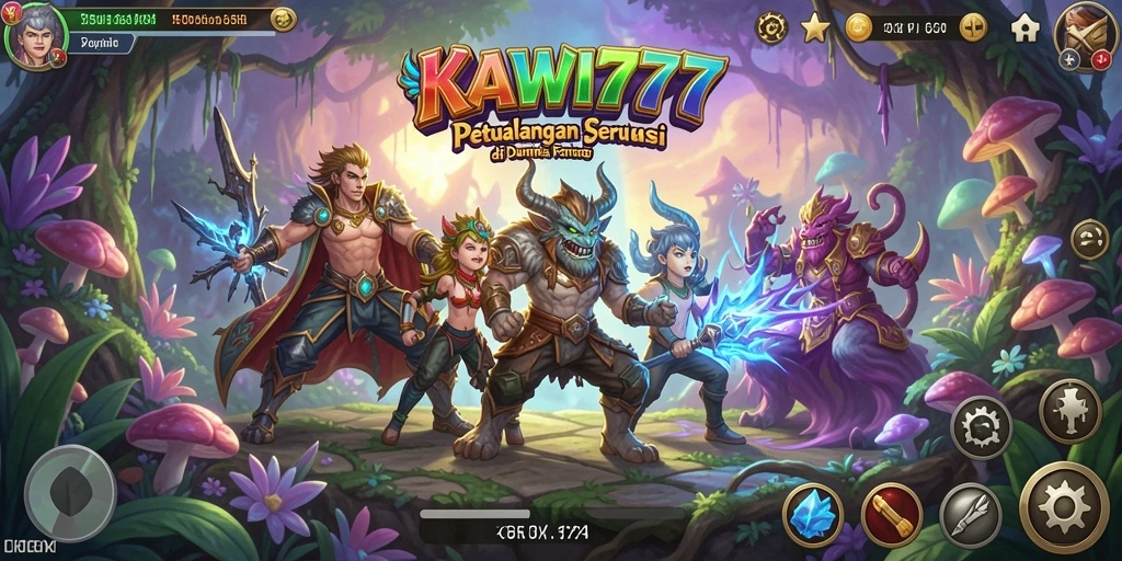Tampilan gameplay petualangan di KAWI777 yang mendebarkan.