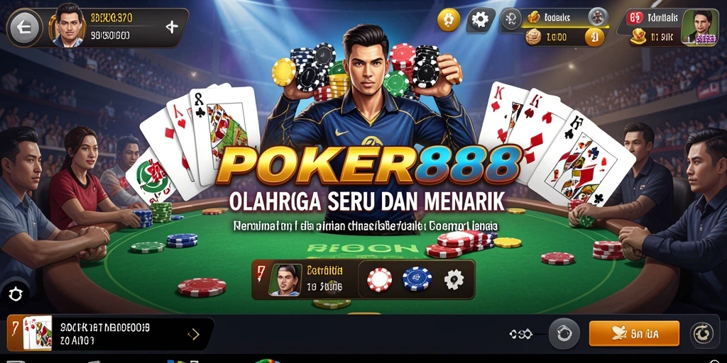 Screenshot POKER88 menampilkan gameplay seru dari permainan olahraga poker.