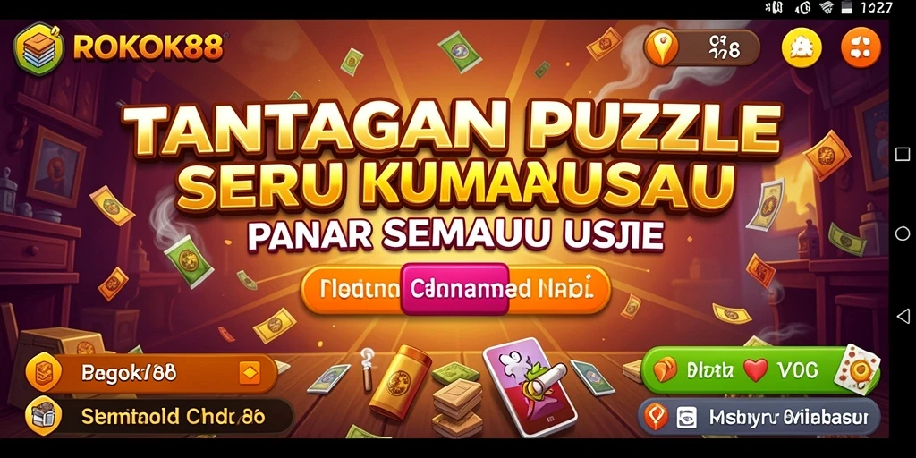 Screenshot gameplay ROKOK88 yang menampilkan level teka-teki yang menarik.