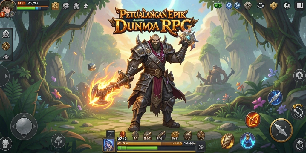 Screenshot gameplay RP6789 menampilkan aksi seru dalam pertempuran RPG.
