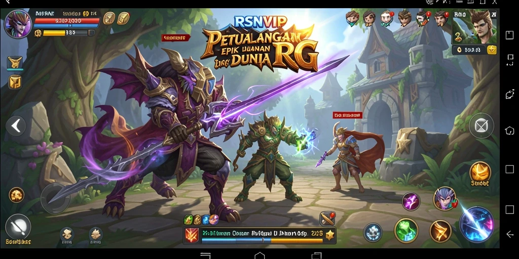Tampilan gameplay RSNVIP yang menakjubkan dan penuh aksi.