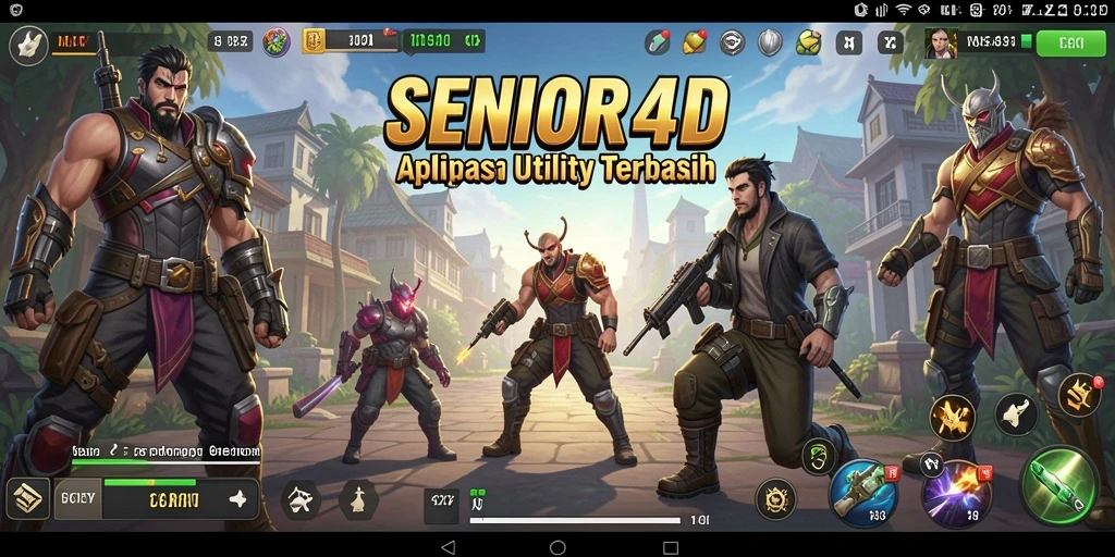 Tampilan antarmuka menarik dari SENIOR4D yang memudahkan penggunaan.
