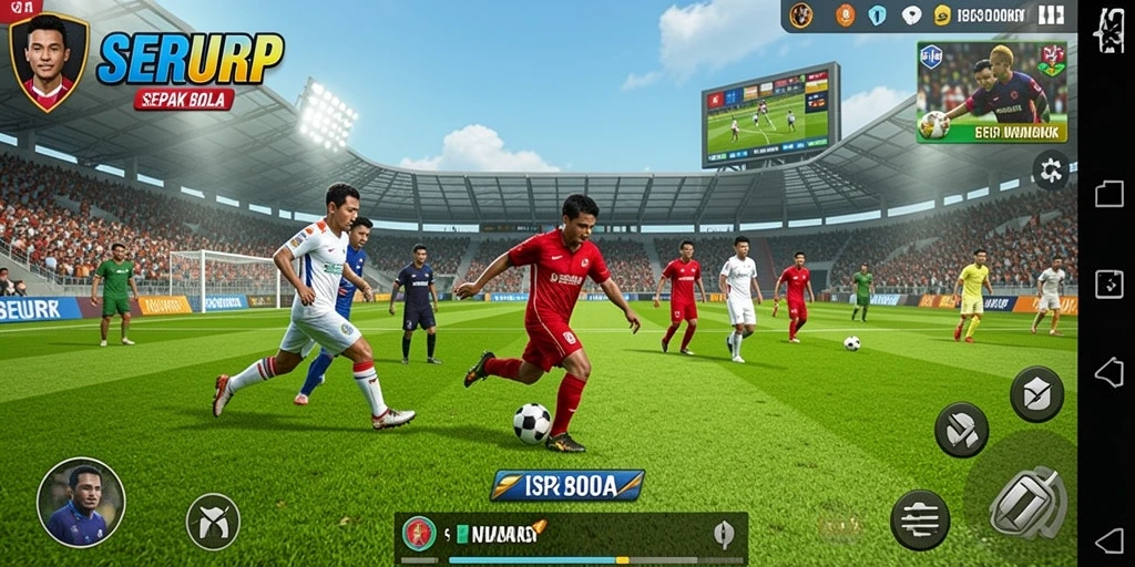 Tampilan gameplay SERURP yang penuh aksi di lapangan.