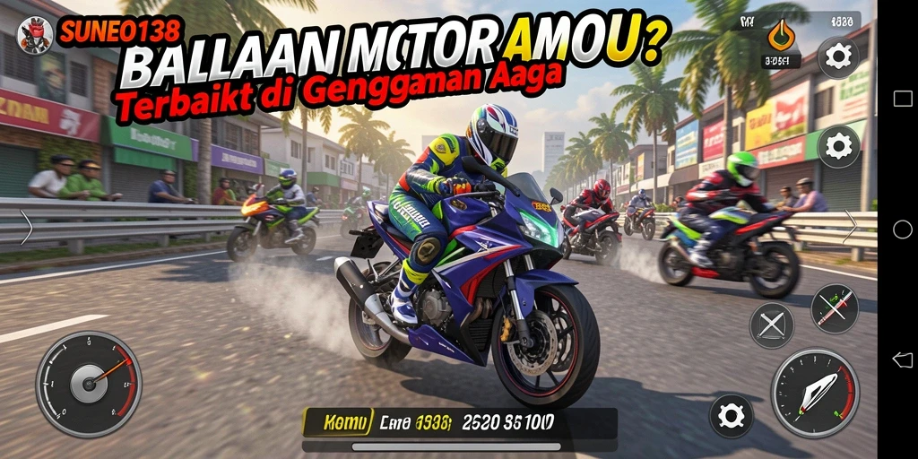 Gameplay SUNEO138 yang seru dan mendebarkan dalam balapan motor.