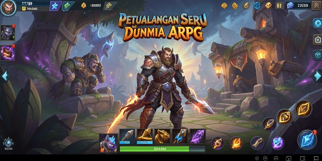 Tangkapan layar utama TT789 menampilkan aksi seru dalam permainan ARPG.