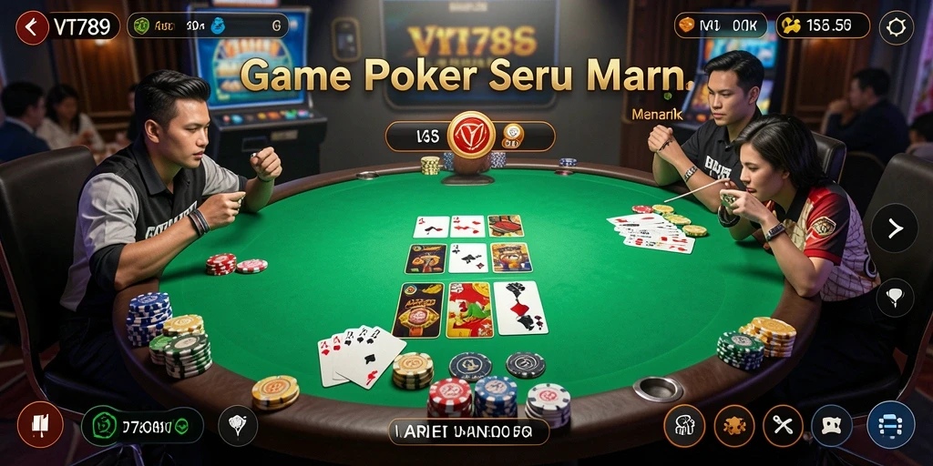 Tampilan gameplay Poker yang seru di VT789.